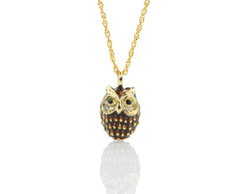 Collana con ciondolo gufo
