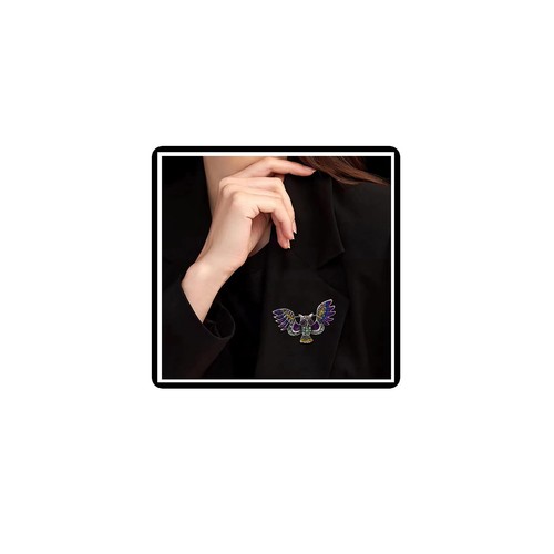 Vintage crystal owl shaped - owl,
